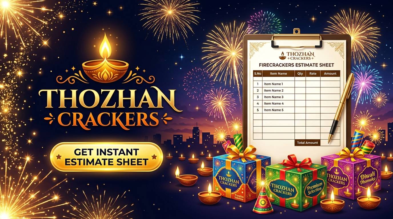 Thozhan Crackers Get Estimate Banner